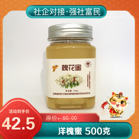 【宁县乡村振兴馆】农家自产 洋槐蜜 500g/瓶