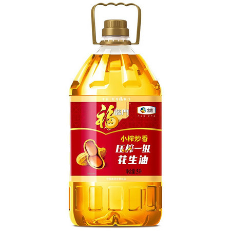 福临门 小榨炒香一级花生油5L