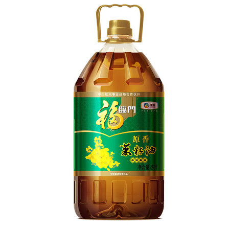 福临门 非转基因原香菜籽油5L