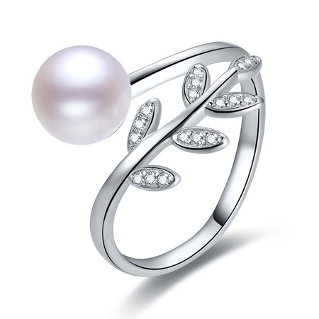 仙蒂瑞拉珠宝/SANDYRILLA 7.5-8mm简约奢美气质珍珠戒指(附证书)