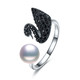 仙蒂瑞拉珠宝/SANDYRILLA 黑天鹅 6-6.5mm珍珠戒指