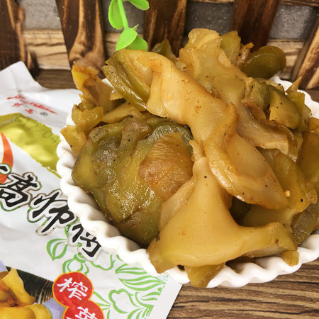 阿高师傅榨菜丝榨菜片128g袋装早餐开胃喝粥下饭小菜腌菜 2连包 品种随机 全国包邮图片