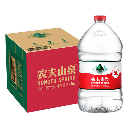 【预售】农夫山泉饮用天然水5L*4/箱取自中国八大水源地图片