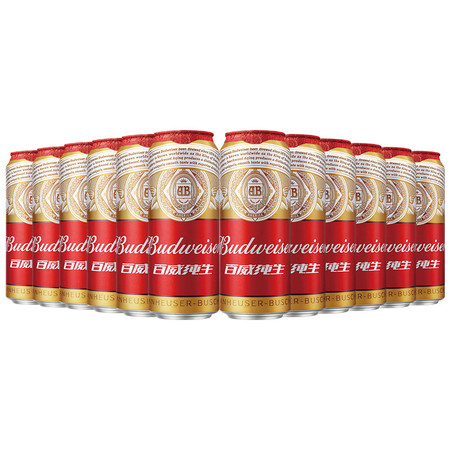 百威(Budweiser) 纯生啤酒经典醇正清爽型图片