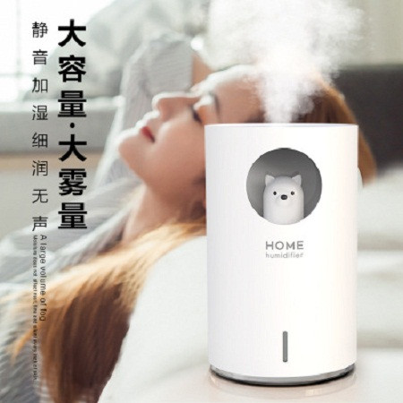 新款萌宠加湿器usb桌面家用香薰车载创意700毫升静音加湿器