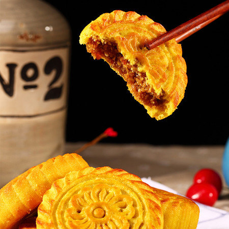 【五台山馆 · 神池】鹤寿源 传统老月饼 8个装图片