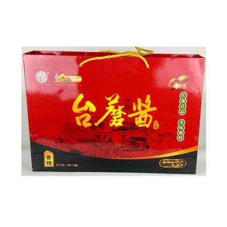 【五台县扶贫地方馆】灵境 台蘑酱 原味/香辣 礼盒装 150gX8罐.图片