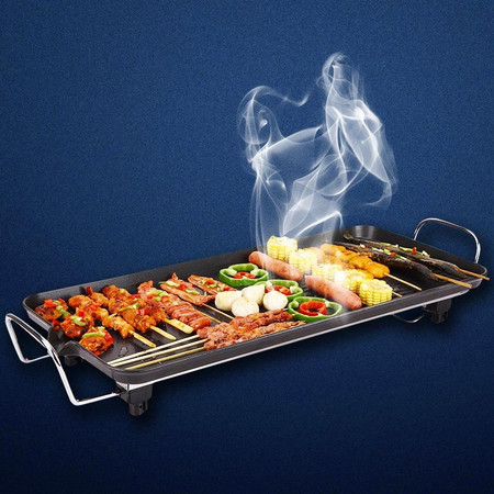 克来比 将美味革命进行到底 共欢聚 电烧烤炉家用无烟韩式电烤盘 适合6-10人 大号 KLB9001