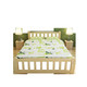 全实木床单人 儿童床1.2米白色双人床1.5米1.8米松木床简约定制rt