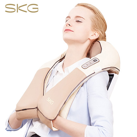 SKG揉捏按摩披肩 家用肩颈部仪腰部电动加热颈椎按摩器多功能全身4076