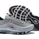 Nike Air Max 97 耐克跑步鞋金银黑白子弹全掌气垫884421-001