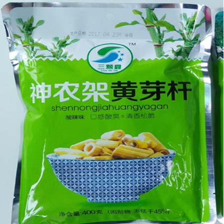 【 房县馆】三颗鑫黄芽杆 虎 杖400gX2包 泡菜下饭菜配菜房县特产 蔬菜图片