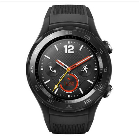 华为/HUAWEI WATCH 2 第二代智能运动手表4G通话版 碳晶黑图片