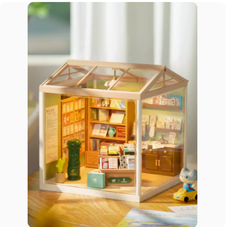 猫的天空之城 猫空邮局超级世界diy小屋立体拼图拼搭房子微缩模型玩具屋积木图片