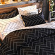 BeddingWish超细纤维床上四件套套件繁华 地中海系列标准尺寸1.8米床上用品
