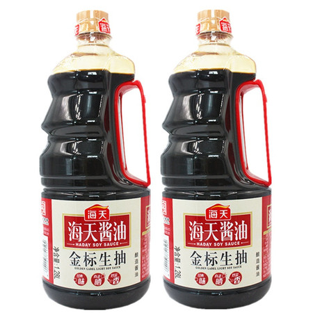 【2桶】海天酱油金标生抽1280ml*2桶图片