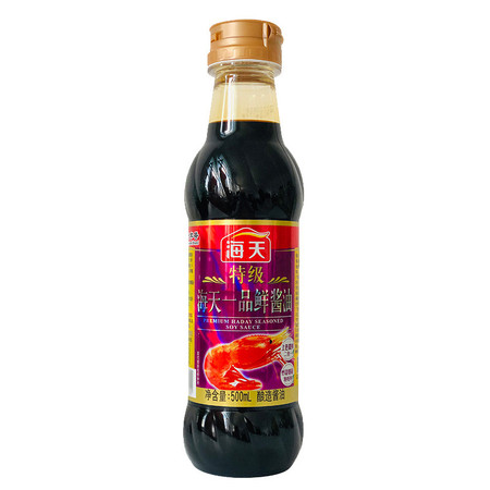 海天特级一品鲜酱油500ML/瓶  炒菜 凉拌 点蘸 做汤 特级酿造酱油 包邮