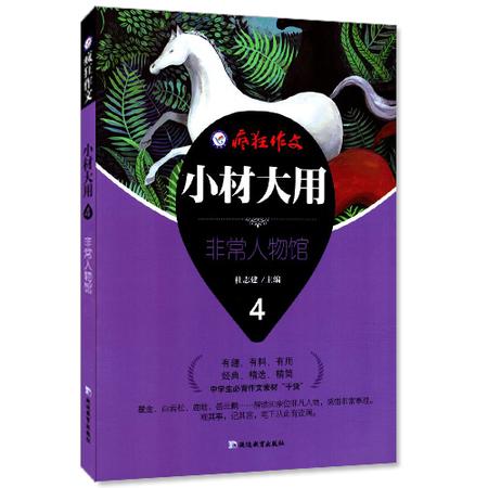 包邮正版 疯狂作文微素材小材大用4非常人物馆 天星教育 中学生作文素材 有趣 有料 有用 经典 精选 精简 中学生作文课外阅读资料图片