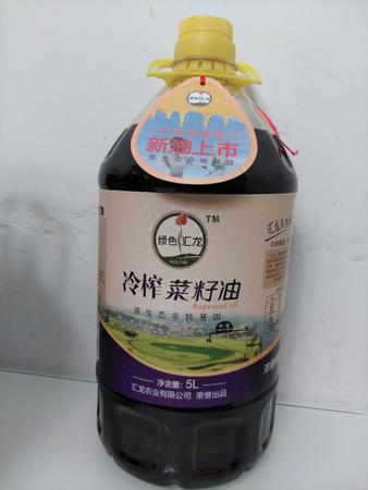 绿色汇龙冷榨菜籽油浓香型图片