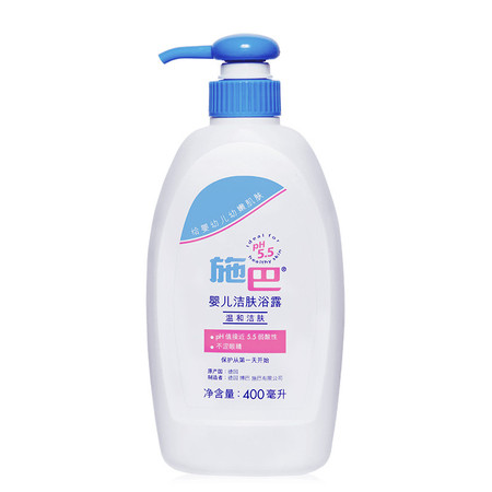 施巴/sebaned 婴儿洁肤浴露400ml