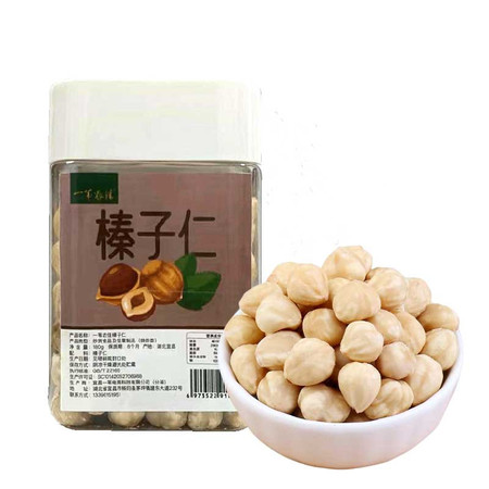 一苇农佳  秭归县 一苇农佳 精选本色榛子仁180g/罐 180 克图片