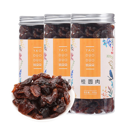 姚朵朵 桂圆肉 300g*3罐图片