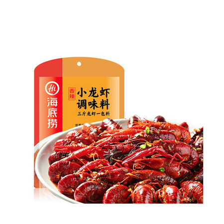 海底捞香辣小龙虾调味料 火锅底料香辣炒料200g*2包图片