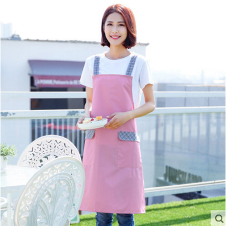 围裙韩版时尚欧式厨房围裙简约女做饭围腰工作服