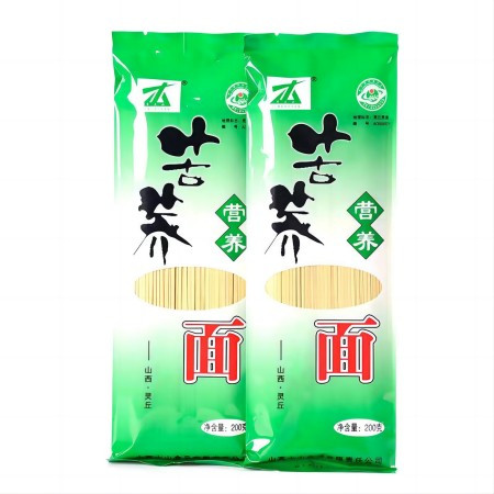 晋大山 苦荞营养面200g*2 【晋乡情-大同】 低脂肪纯粗粮图片