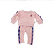 BC 2017年婴童水果图案竖条收口纯棉休闲运动套装