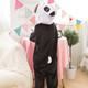 LS法兰绒熊猫加厚卡通动物连体睡衣如厕版