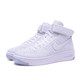 NIKE AF1耐克空军一号飞线编织全白男女鞋高帮休闲运动鞋板鞋 818018-100