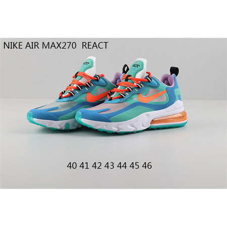 Nike AIR MAX270 REACT 耐克男鞋270新配色 男子休闲运动鞋跑步鞋气垫网纱面图片