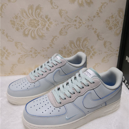 Nike Air Force 1 耐克男鞋女鞋幻影浅蓝低帮空军一号帆布板鞋 CJ9716-001图片