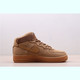 NIKE AIR FORCE 1'07 男女空军一号新小麦色高帮休闲板鞋 CJ9178-200