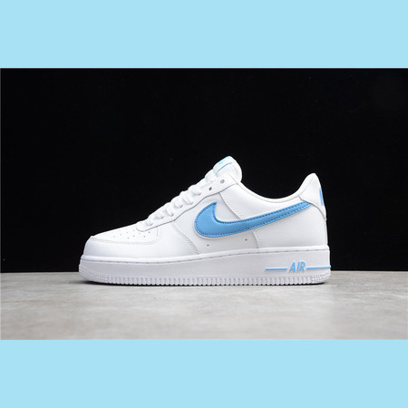 Nike耐克Air Forcw 1 AF1 空军一号女鞋白多勾蓝男鞋低帮板鞋 AO2423-100图片