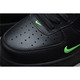 Nike air force 1耐克 黑绿 男女空军双钩板鞋 CQ4611-001