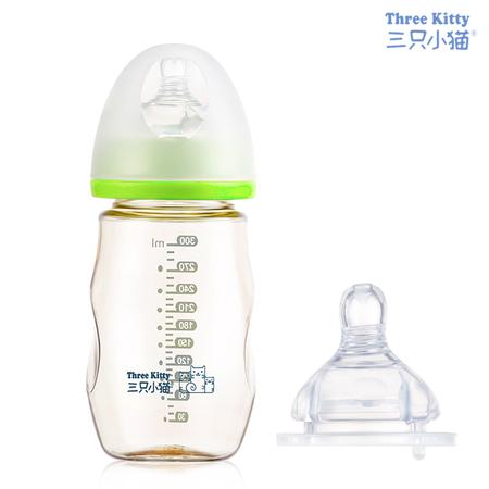三只小猫PPSU奶瓶240ml送奶嘴新生婴儿防胀气不怕摔
