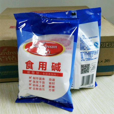 【250g百钻食用碱*2袋】清洁去油洗碗 蔬果清洗 碱面纯碱碳酸钠图片