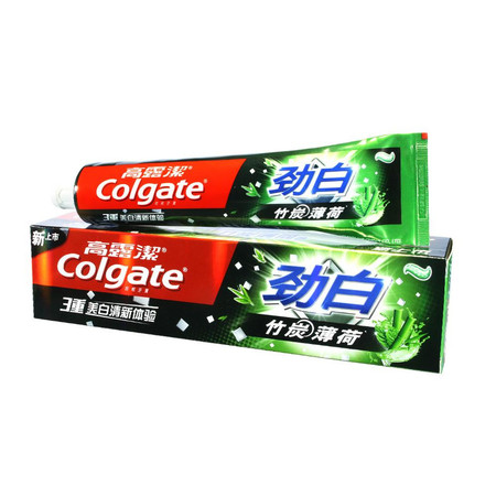 高露洁/Colgate w 劲白竹炭薄荷牙膏90g 清洁呵护牙齿