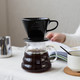 外贸手冲咖啡过滤杯 扇形陶瓷滴漏器三孔滴滤式咖啡滤杯