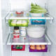 抽动式冰箱滑槽隔板层多用收纳架冰箱保鲜杂物置物盒架