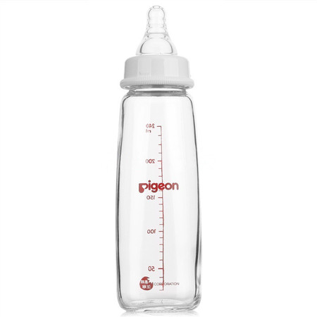 贝亲/PIGEON  标准口径玻璃奶瓶240ML母乳实感K-8玻璃奶瓶 AA85