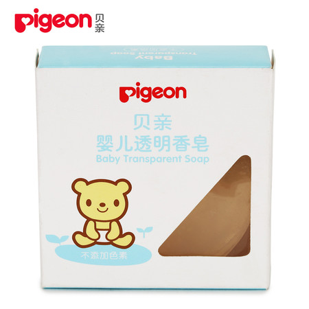 贝亲/PIGEON 婴儿保湿滋润透明香皂70克 IA122 官方旗舰店图片