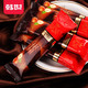 韩世 黑巧克力威化饼干 500g散装夹心巧克力棒儿童休闲零食