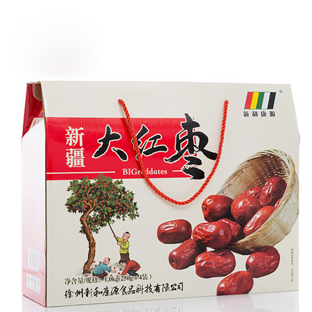 新和康源 新疆大红枣礼盒1kg