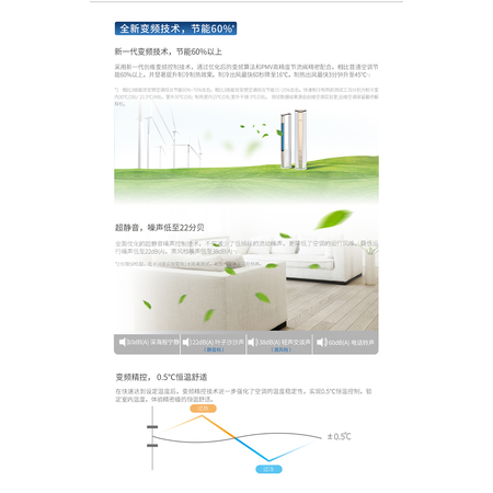 创维/SKYWORTH KFR-72LW/V1CA1A-2(钛沙金)  大3P圆柱变频2级能耗 空调图片