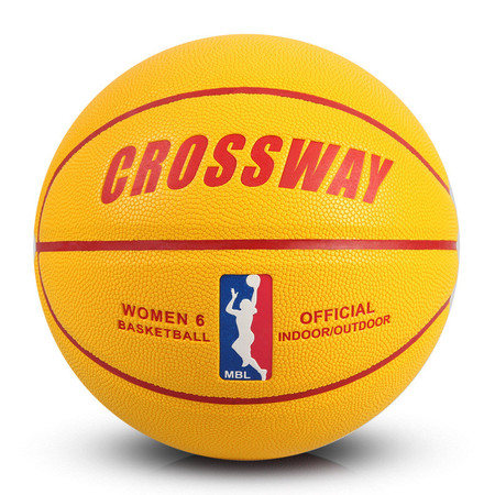 克洛斯威 CROSSWAY/克洛斯威6号篮球663黄色女子比赛中小学生花式彩球KLSW-LQ-663图片