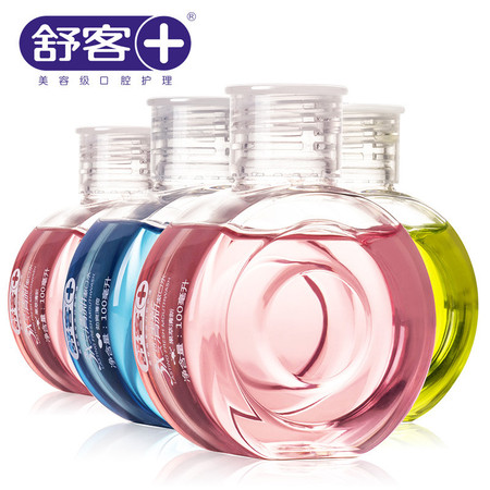 舒客舒克3X持久清新漱口水100ml*4瓶装薄荷清洁牙渍口气图片