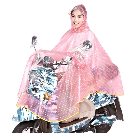 徽雨 六安霍邱919 电动车摩托车雨衣单人雨衣 透明大帽檐女士雨披图片